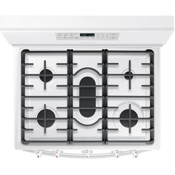 Samsung NX58T5601SW 30 Inch White Gas Convection Freestanding Range — thumbnail 6