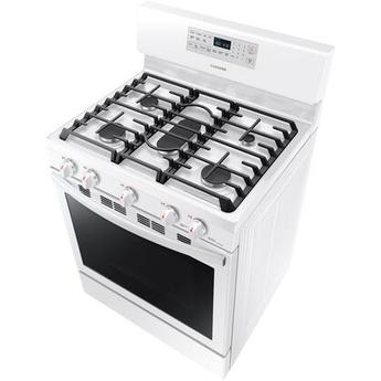 Samsung NX58T5601SW 30 Inch White Gas Convection Freestanding Range — thumbnail 7
