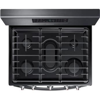 Samsung NX58T7511SG 30 Inch Black Stainless Steel Gas Convection Freestanding Range — thumbnail 3
