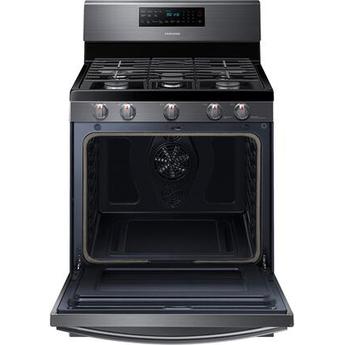 Samsung NX58T7511SG 30 Inch Black Stainless Steel Gas Convection Freestanding Range — thumbnail 9