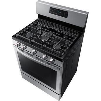 Samsung NX58T7511SS 30 Inch Stainless Steel Gas Convection Freestanding Range — thumbnail 6