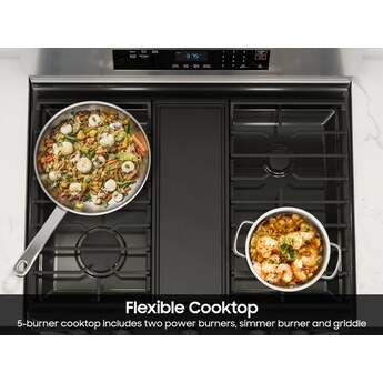 Samsung NX60A6311SS Stainless Steel Gas Freestanding Range, in Stainless Steel — thumbnail 14