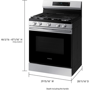 Samsung NX60A6311SS Stainless Steel Gas Freestanding Range, in Stainless Steel — thumbnail 25