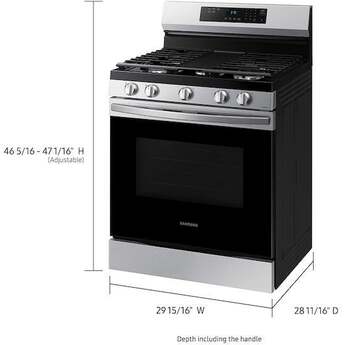 Samsung NX60A6311SS Stainless Steel Gas Freestanding Range, in Stainless Steel — thumbnail 27