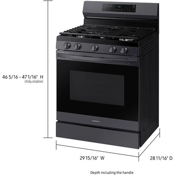 Samsung NX60A6511SG Black Stainless Steel Gas Freestanding Range, in Black Stainless Steel — thumbnail 17