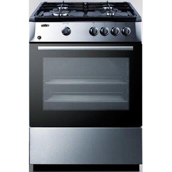 Summit 24" Stainless Steel Gas Sealed Burner Range