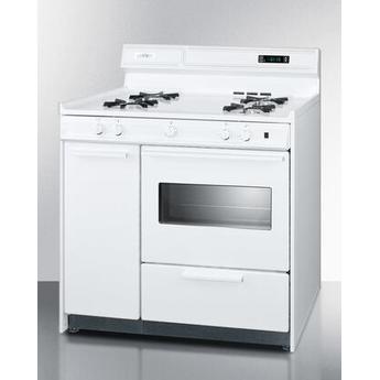 Summit WLM4307KW 36 Inch White Gas Freestanding Range — thumbnail 2