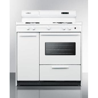 Summit WLM4307KW 36 Inch White Gas Freestanding Range — thumbnail 4
