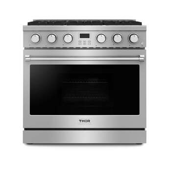 Thor ARG36LP 36 Inch Freestanding Professional Gas Range Stainless Steel
