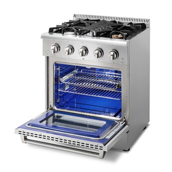 Thor Kitchen 30" Stainless Steel Natural Gas Sealed Burner Range - Convection — thumbnail 3