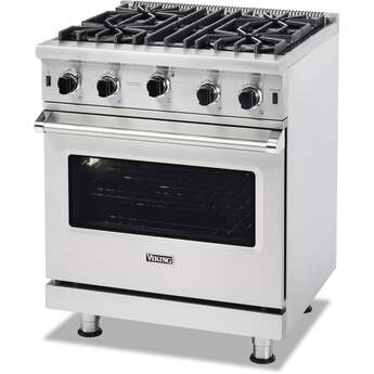 Viking VGIC53024BDGLP 5 Series 30 Inch Damascus Grey Gas Convection Freestanding Range — thumbnail 5