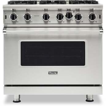 Viking VGIC53626BWH 5 Series 36 Inch White Gas Convection Freestanding Range — thumbnail 7