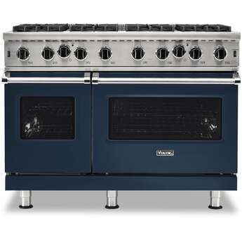 Viking VGIC54828BSBLP 48 Inch Slate Blue Gas Freestanding Range