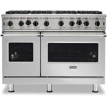 Viking VGIC54828BSSLP 48 Inch Stainless Steel Gas Freestanding Range