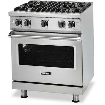 Viking VGR5304BBWLP 5 Series 30 Inch Bywater Blue Gas Convection Freestanding Range — thumbnail 5