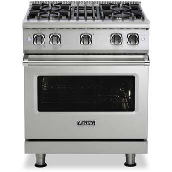 Viking VGR5304BDGLP  5 Series 30 Inch Damascus Grey Gas Convection Freestanding Range — thumbnail 5