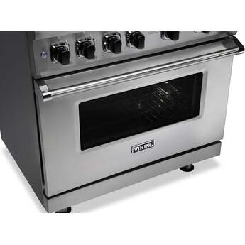 Viking VGR5364GSBLP 5 Series 36 Inch Slate Blue Gas Convection Freestanding Range — thumbnail 9