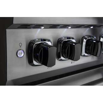 Viking VGR5366BCSLP  5 Series 36 Inch Cast Black Gas Convection Freestanding Range — thumbnail 7