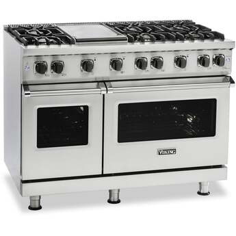 Viking VGR5488BSSLP Professional 5 Series 48 Inch Stainless Steel Gas Convection Double Oven Freestanding Range — thumbnail 7