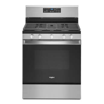 Whirlpool 30" Stainless Steel Gas Sealed Burner Range