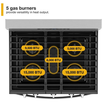 Whirlpool WFG550S0LB 30 Inch Gas Freestanding Range — thumbnail 13