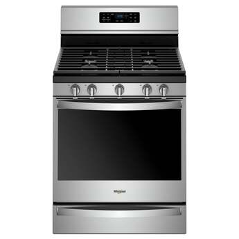 Whirlpool 30" Fingerprint Resistant Stainless Steel Gas Sealed Burner Range with Griddle - Convection