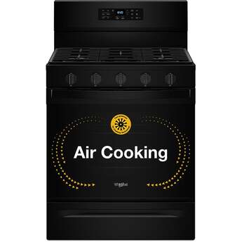 Whirlpool 30 Inch Gas Range With Air Cooking Technology, Nopreheat Air Fry And Air Baking And Self Clean: Black — thumbnail 9