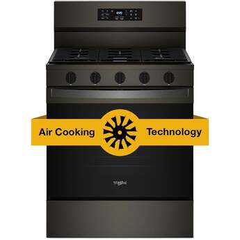 Whirlpool 30 Inch Gas Range With Air Cooking Technology, Nopreheat Air Fry And Air Baking And Self Clean: Fingerprint Resistant Black Stainless Steel — thumbnail 26