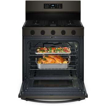 Whirlpool 30 Inch Gas Range With Air Cooking Technology, Nopreheat Air Fry And Air Baking And Self Clean: Fingerprint Resistant Black Stainless Steel — thumbnail 33