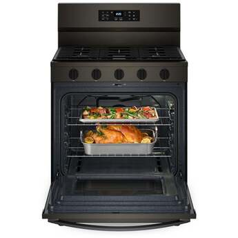 Whirlpool 30 Inch Gas Range With Air Cooking Technology, Nopreheat Air Fry And Air Baking And Self Clean: Fingerprint Resistant Black Stainless Steel — thumbnail 50