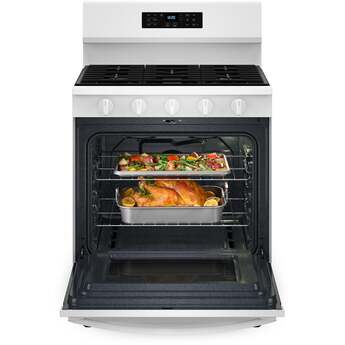 Whirlpool 30 Inch Gas Range With Air Cooking Technology, Nopreheat Air Fry And Air Baking And Self Clean: White — thumbnail 50