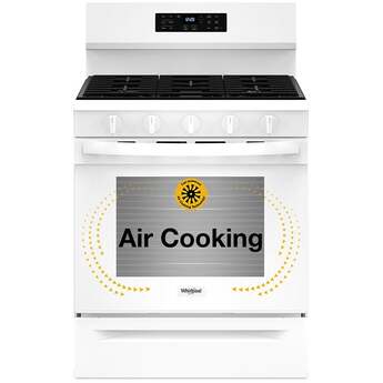 Whirlpool 30 Inch Gas Range With Air Cooking Technology, Nopreheat Air Fry And Air Baking And Self Clean: White — thumbnail 9