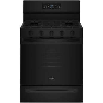 Whirlpool 30-inch Gas Range with Air Cooking Technology and EZ-2-Lift? Hinged Grates: Black — thumbnail 2