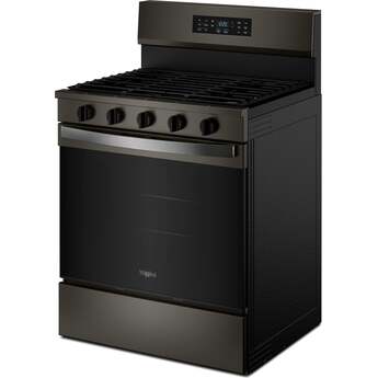 Whirlpool 30-inch Gas Range with Air Cooking Technology and EZ-2-Lift? Hinged Grates: Black Stainless — thumbnail 10