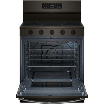 Whirlpool 30-inch Gas Range with Air Cooking Technology and EZ-2-Lift? Hinged Grates: Black Stainless — thumbnail 3