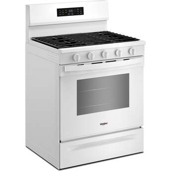 Whirlpool 30-inch Gas Range with Air Cooking Technology and EZ-2-Lift? Hinged Grates: White — thumbnail 3