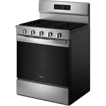 Whirlpool 30-inch Gas Range with Air Cooking Technology and EZ-2-Lift? Hinged Grates: Fingerprint Resistant Stainless Steel — thumbnail 3