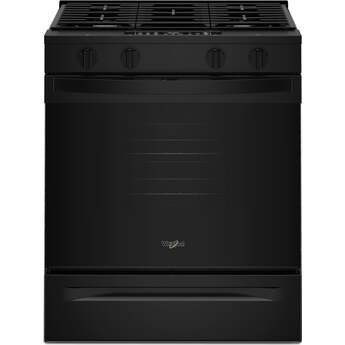 Whirlpool 30 inch 5 Cu. Ft. Smart Slide-In Gas Range With Air Cooking Technology And Steam Clean: Wsgs4530tx