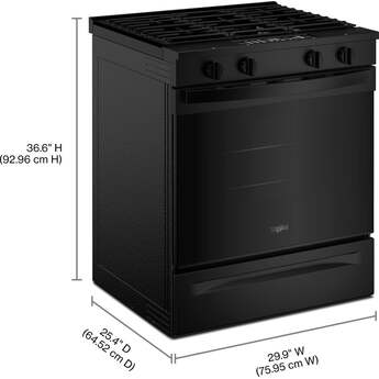 Whirlpool 30 inch 5 Cu. Ft. Smart Slide-In Gas Range With Air Cooking Technology And Steam Clean: Wsgs4530tx — thumbnail 15