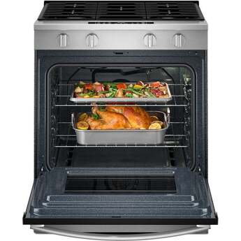 Whirlpool 30 inch 5 Cu. Ft. Smart Slide-In Gas Range With Air Cooking Technology And Steam Clean: Wsgs4530tx — thumbnail 10