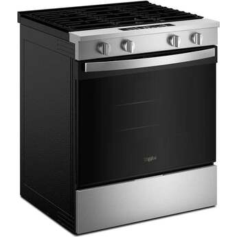 Whirlpool 30 inch 5 Cu. Ft. Smart Slide-In Gas Range With Air Cooking Technology And Steam Clean: Wsgs4530tx — thumbnail 3