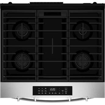 Whirlpool 30 inch 5 Cu. Ft. Smart Slide-In Gas Range With Air Cooking Technology And Steam Clean: Wsgs4530tx — thumbnail 4