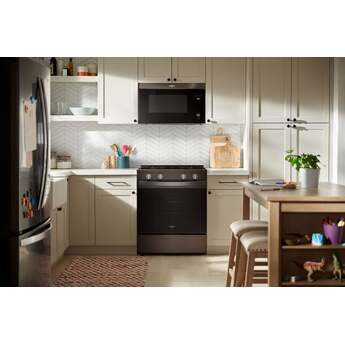 Whirlpool 30 inch 5 Cu. Ft. Smart Slide-In Gas Range With Air Cooking Technology And Steam Clean: Black Stainless Steel — thumbnail 16