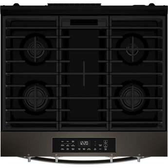 Whirlpool 30 inch 5 Cu. Ft. Smart Slide-In Gas Range With Air Cooking Technology And Steam Clean: Black Stainless Steel — thumbnail 25