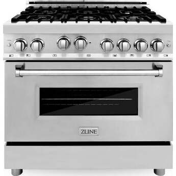 Z Line ZLINE RG36 36 Inch Stainless Steel Gas Convection Freestanding Range