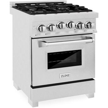 Z Line ZLINE RGSSN24  24 Inch Natural Gas, Freestanding Range in DuraSnow Stainless Ste