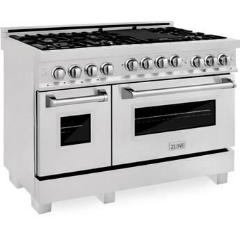 Z Line ZLINE RGSSN48  48 Inch Natural Gas, All Gas Double Oven Freestanding Range in Du