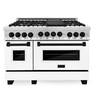 Z Line ZLINE RGZWM48MB  Autograph Edition Series 48 Inch Natural Gas, All Gas Double Ov
