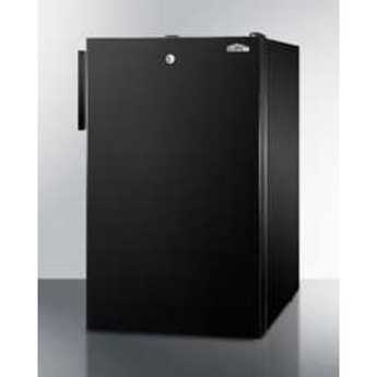 Summit 20" 2.8 cu. ft. Black Undercounter Compact Freezer - ADA Compliant — thumbnail 2