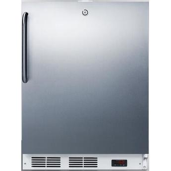 AccuCold ACF48WCSSADA 24 Inch Stainless Steel Freestanding Upright Counter Depth Freezer